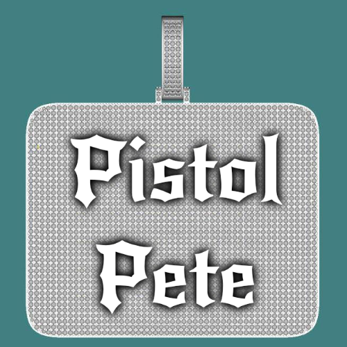 CUSTOM LETTER NECKLACE 3D BIG SQUARE