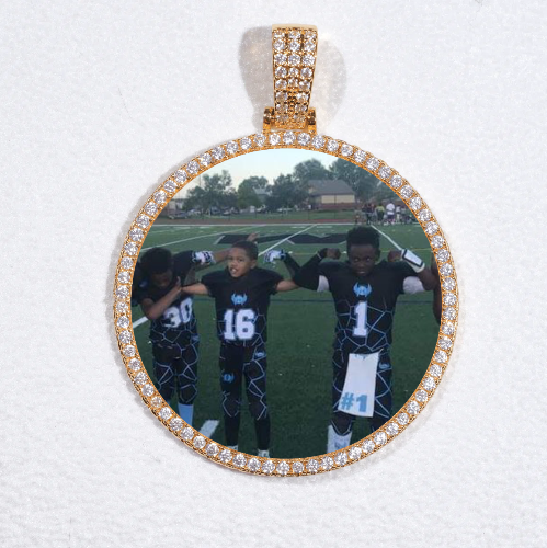 MEDIUM 3D CIRCLE CUSTOM PICTURE PENDANT