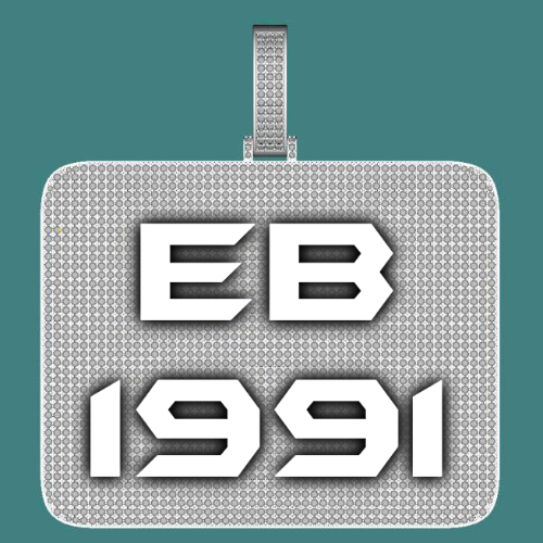 CUSTOM LETTER NECKLACE 3D BIG SQUARE