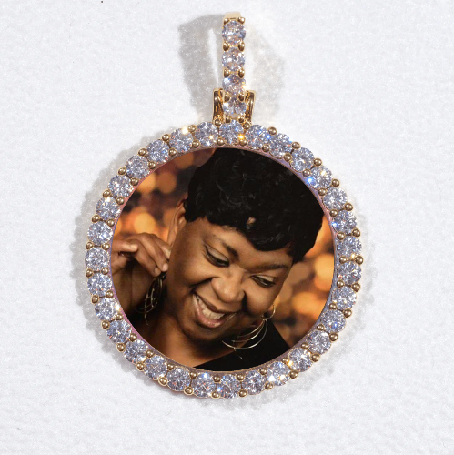 3D CIRCLE CUSTOM PICTURE PENDANT SMALL SIZE