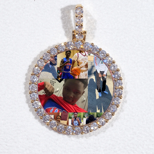 3D CIRCLE CUSTOM PICTURE PENDANT SMALL SIZE