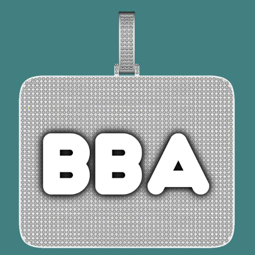 CUSTOM LETTER NECKLACE 3D BIG SQUARE