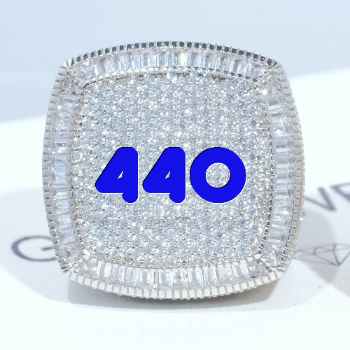 CUSTOM LETTER 3D ICED RING
