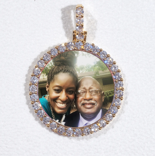 3D CIRCLE CUSTOM PICTURE PENDANT SMALL SIZE