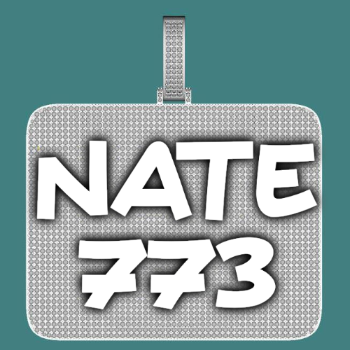 CUSTOM LETTER NECKLACE 3D BIG SQUARE