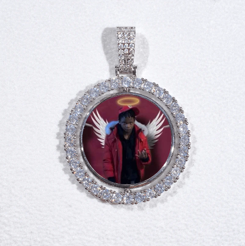 3D Spinning 2-Faced Custom Picture Pendant