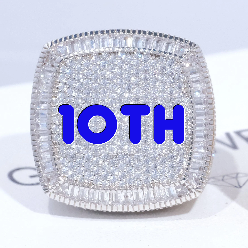 CUSTOM LETTER 3D ICED RING