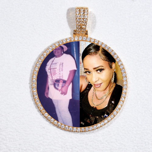 MEDIUM 3D CIRCLE CUSTOM PICTURE PENDANT