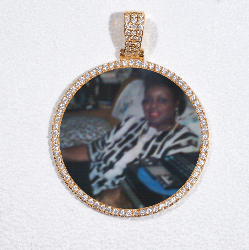 MEDIUM 3D CIRCLE CUSTOM PICTURE PENDANT