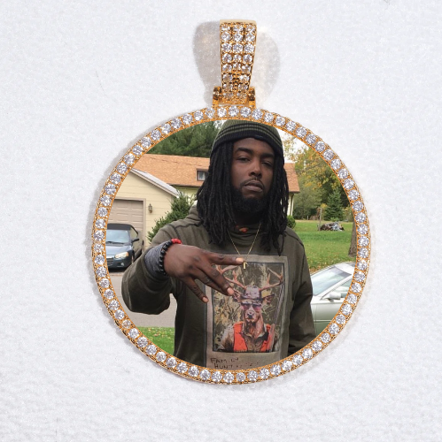 MEDIUM 3D CIRCLE CUSTOM PICTURE PENDANT