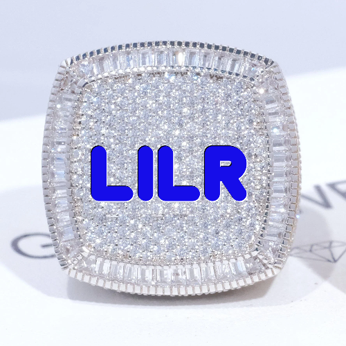 CUSTOM LETTER 3D ICED RING
