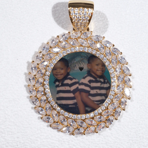 Large 3D Wheat Ear Custom Picture Pendant