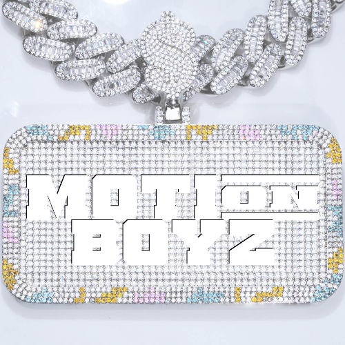 CUSTOM LETTER NECKLACE 3D COLORFUL SQUARE