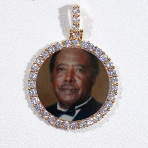 3D CIRCLE CUSTOM PICTURE PENDANT SMALL SIZE