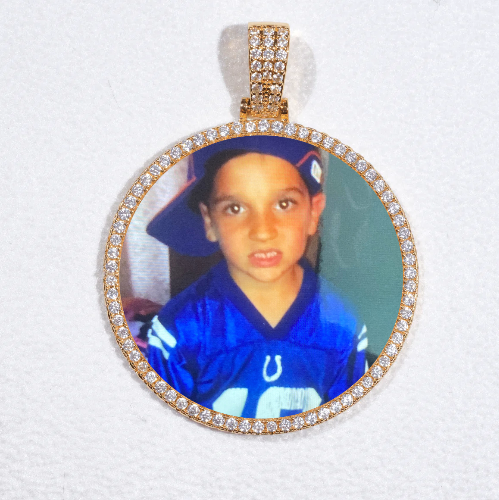 MEDIUM 3D CIRCLE CUSTOM PICTURE PENDANT