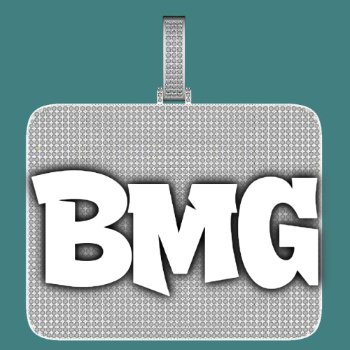 CUSTOM LETTER NECKLACE 3D BIG SQUARE
