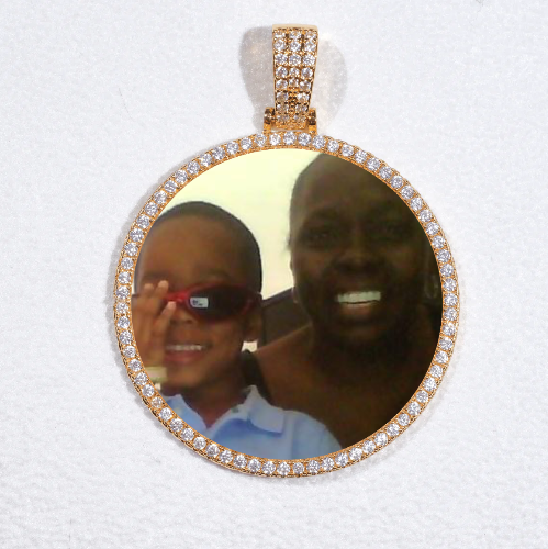 MEDIUM 3D CIRCLE CUSTOM PICTURE PENDANT
