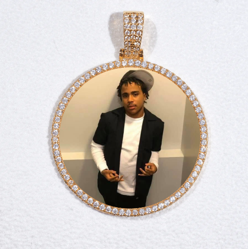 MEDIUM 3D CIRCLE CUSTOM PICTURE PENDANT