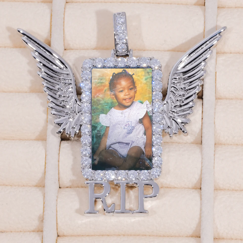 RIP WING 3D CUSTOM PICTURE PENDANT