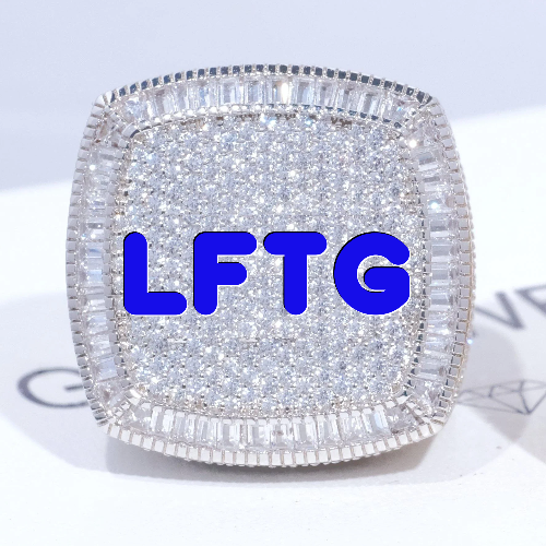 CUSTOM LETTER 3D ICED RING