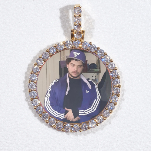3D CIRCLE CUSTOM PICTURE PENDANT SMALL SIZE