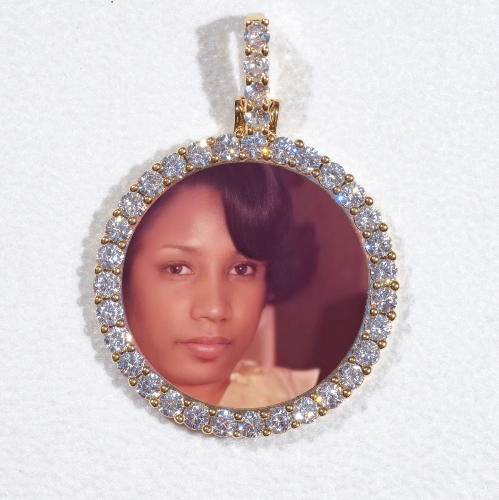 3D CIRCLE CUSTOM PICTURE PENDANT SMALL SIZE