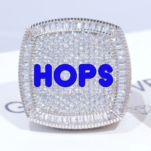 CUSTOM LETTER 3D ICED RING
