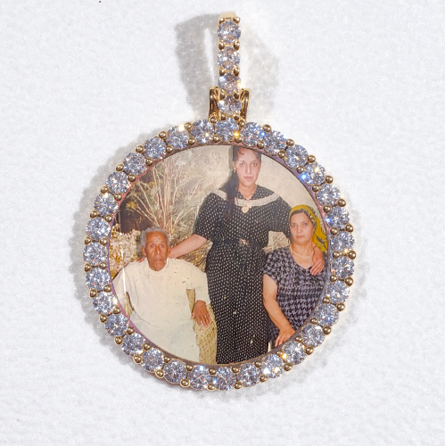 3D CIRCLE CUSTOM PICTURE PENDANT SMALL SIZE
