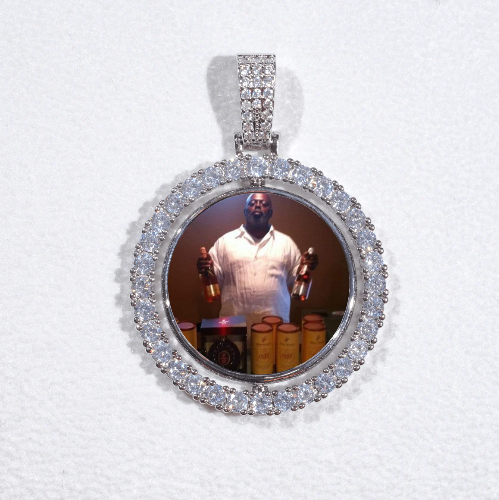 3D Spinning 2-Faced Custom Picture Pendant