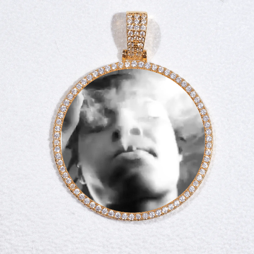 MEDIUM 3D CIRCLE CUSTOM PICTURE PENDANT