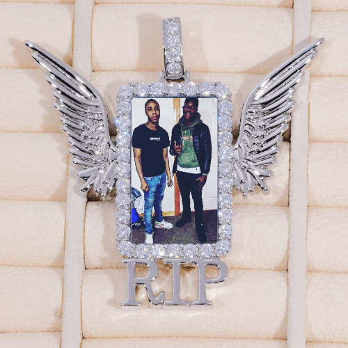 RIP WING 3D CUSTOM PICTURE PENDANT