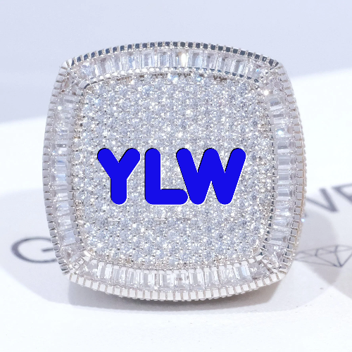 CUSTOM LETTER 3D ICED RING