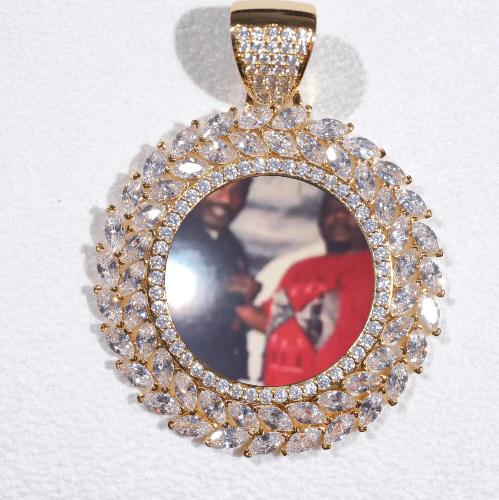 Large 3D Wheat Ear Custom Picture Pendant