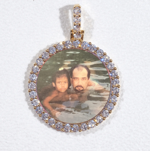 3D CIRCLE CUSTOM PICTURE PENDANT SMALL SIZE