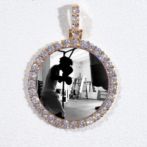 3D CIRCLE CUSTOM PICTURE PENDANT SMALL SIZE