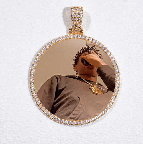 MEDIUM 3D CIRCLE CUSTOM PICTURE PENDANT
