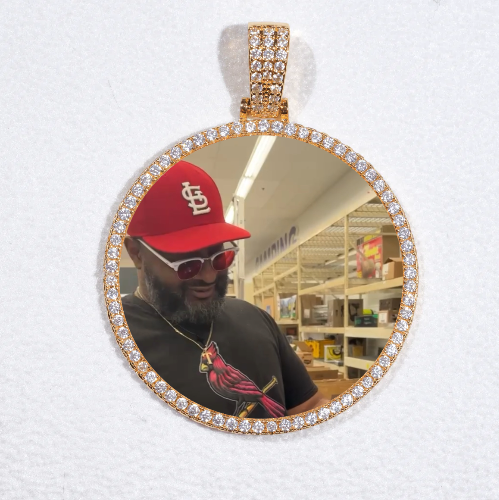 MEDIUM 3D CIRCLE CUSTOM PICTURE PENDANT