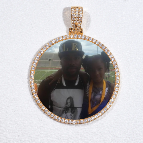 MEDIUM 3D CIRCLE CUSTOM PICTURE PENDANT