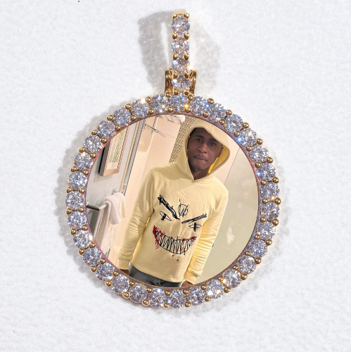 3D CIRCLE CUSTOM PICTURE PENDANT SMALL SIZE