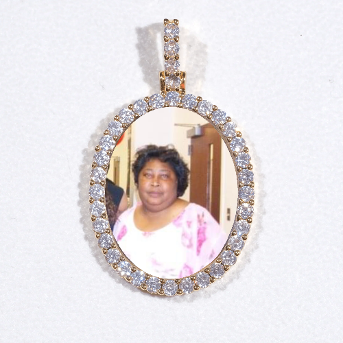 3D Oval Custom Picture Pendant