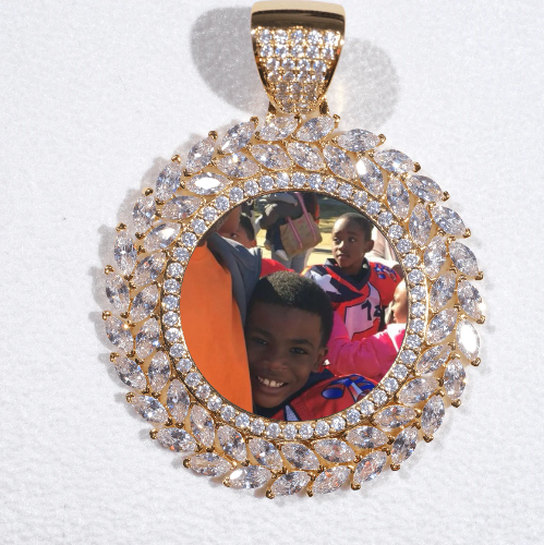 Large 3D Wheat Ear Custom Picture Pendant