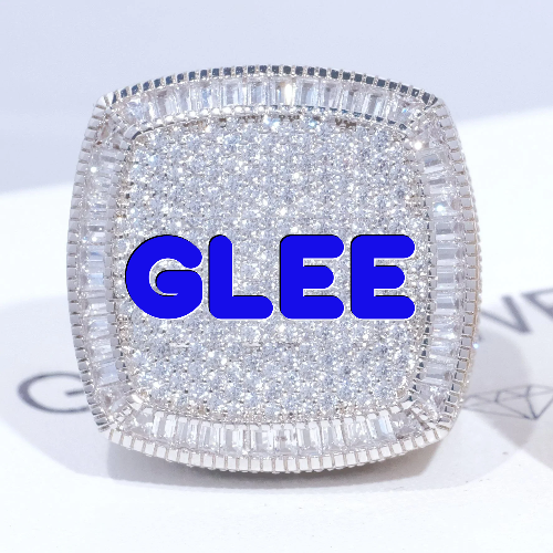 CUSTOM LETTER 3D ICED RING