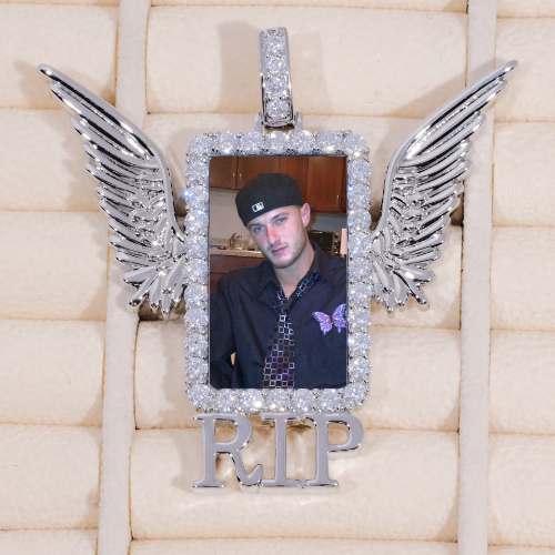 RIP WING 3D CUSTOM PICTURE PENDANT
