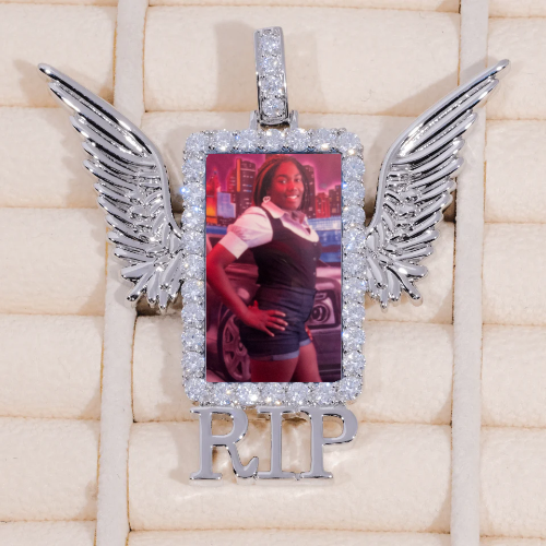 RIP WING 3D CUSTOM PICTURE PENDANT