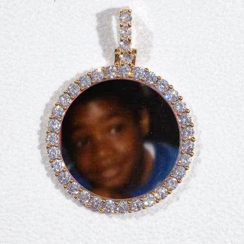 3D CIRCLE CUSTOM PICTURE PENDANT SMALL SIZE