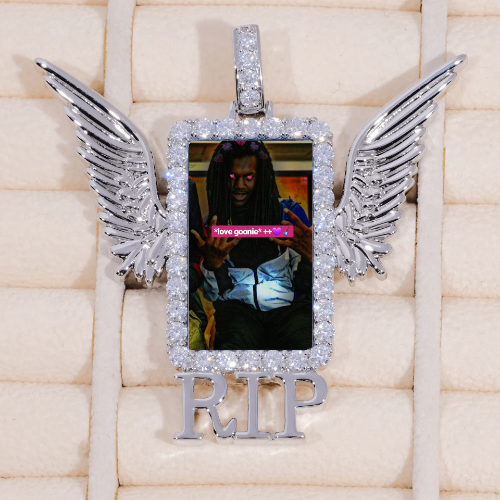 RIP WING 3D CUSTOM PICTURE PENDANT