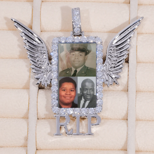 RIP WING 3D CUSTOM PICTURE PENDANT