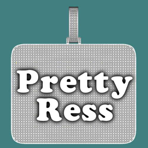 CUSTOM LETTER NECKLACE 3D BIG SQUARE