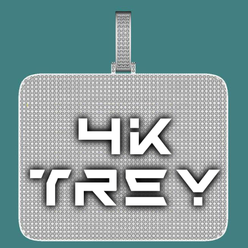 CUSTOM LETTER NECKLACE 3D BIG SQUARE