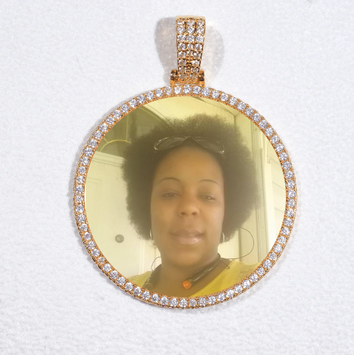 MEDIUM 3D CIRCLE CUSTOM PICTURE PENDANT